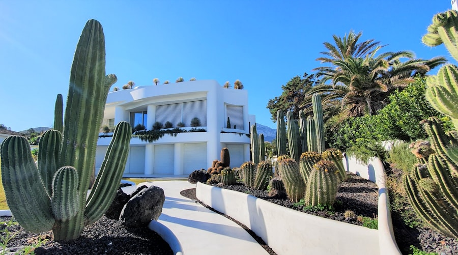 Architectural detail showing a home's relationship to natural surroundings